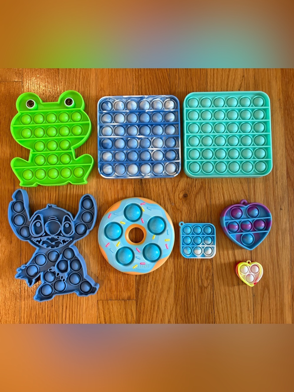 Fidget Pop It Toys Lot - 8 included